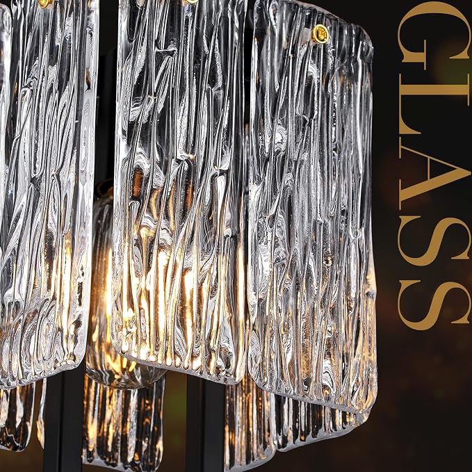 5.9 Inch Modern Black Crystal 1-Light Mini Pendant Chandelier